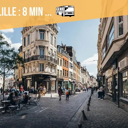 Le Design *vieux Lille*parking Gratuit*fibre Apartamento